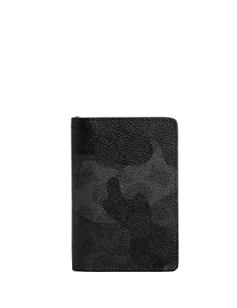 Coach Id Wallet In Signature Camo Print Grey