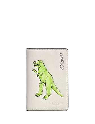 Coach Id Wallet With Sketch Print Chalk