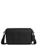 Coach Jack Small Flap Crossbody Bag In Signature Canvas Black