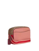 Coach Jamie Camera Bag In Colorblock Signature Canvas Tan Burnt Coral 