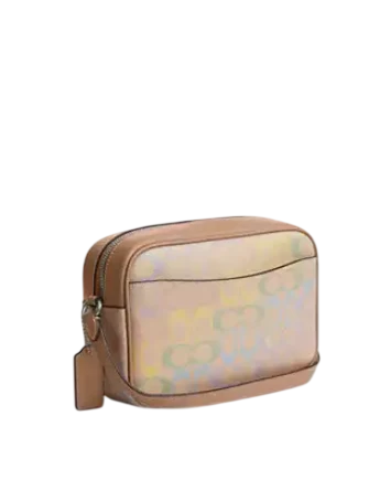 Coach Jamie Camera Bag In Rainbow Signature Canvas Sand