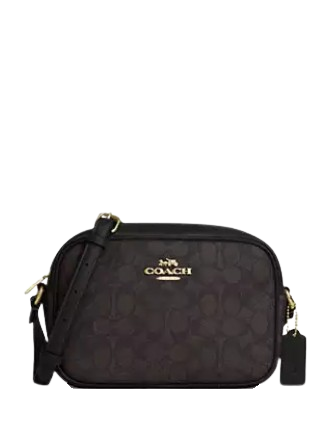 Coach Jamie Camera Bag In Signature Canvas Walnut Black