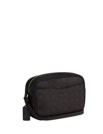 Coach Jamie Camera Bag In Signature Canvas Walnut Black