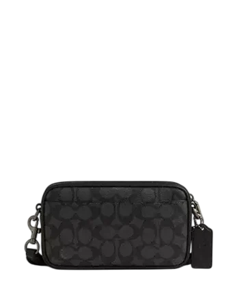 Coach Jayden Crossbody Bag In Signature Canvas Charcoal Black