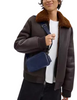 Coach Jayden Crossbody Bag In Suede True Navy