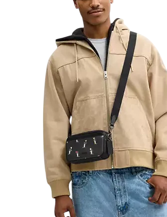 Coach Jayden Crossbody Bag With Penguin Print Black