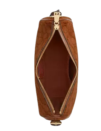 Coach Kailey Shoulder Bag In Signature Suede Caramel