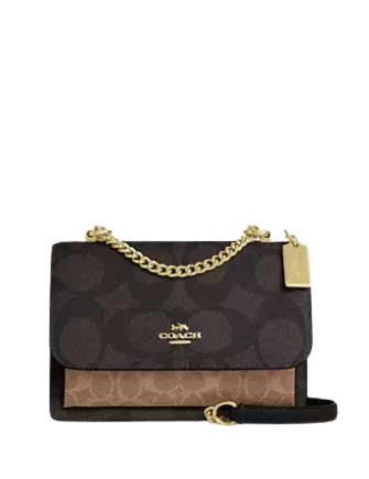 【COACH】Klare Crossbody Bag★Blocked Signature Canvas★ Coach Klare Crossbody Bag In Blocked Signature Canvas