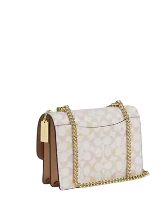 Coach Klare Crossbody Bag In Pretty Signature Canvas Chalk Pink