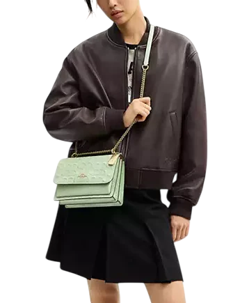 Coach Klare Crossbody Bag In Signature Leather Pale Green