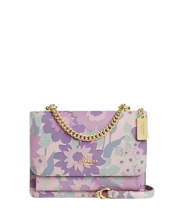 Coach Klare Crossbody Bag With Floral Print Ivory Multi