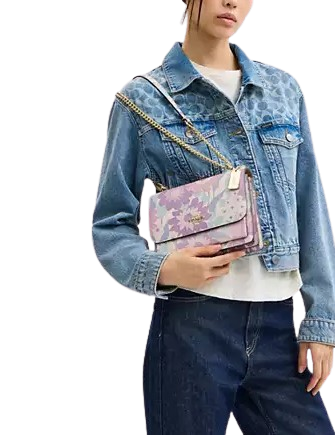 Coach Klare Crossbody Bag With Floral Print Ivory Multi