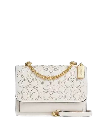 Coach Klare Crossbody Bag With Signature Rivets Chalk