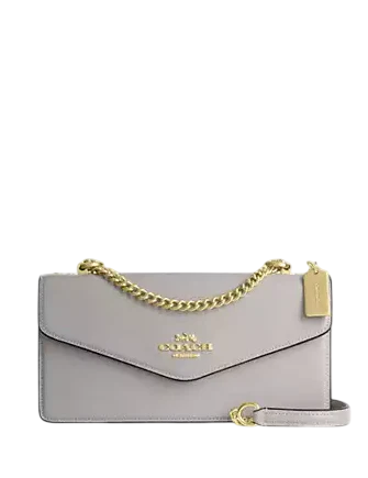 Coach Klare Envelope Crossbody Bag Dove Grey