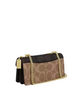 Coach Klare Envelope Crossbody Bag In Blocked Signature Canvas Walnut Tan