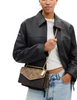 Coach Klare Envelope Crossbody Bag In Blocked Signature Canvas Walnut Tan