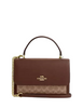 Coach Klare Top Handle Bag In Signature Canvas Tan Brown
