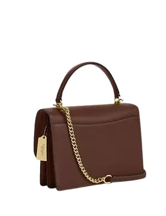 Coach Klare Top Handle Bag In Signature Canvas Tan Brown