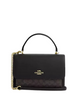 Coach Klare Top Handle Bag In Signature Canvas Walnut Black