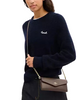 Coach Klare Wallet With Chain Dark Stone