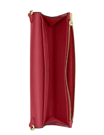 Coach Klare Wallet With Chain True Red