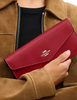 Coach Klare Wallet With Chain True Red