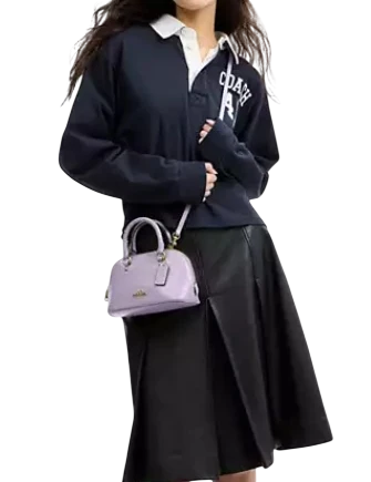 Coach Lara Mini Satchel Bag Lilac