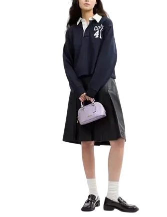 Coach Lara Mini Satchel Bag Lilac