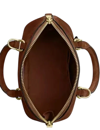 Coach Lara Mini Satchel Bag Warm Brown