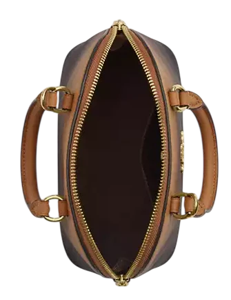 Coach Lara Mini Satchel Bag With Ombre Latte