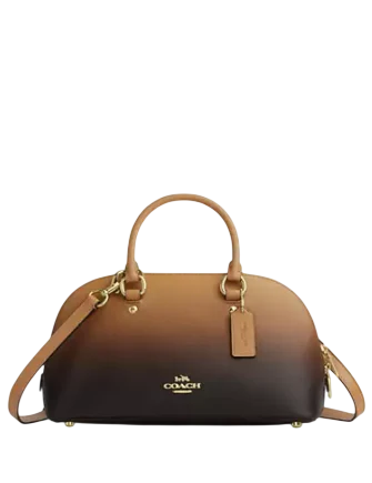 Coach Lara Satchel Bag With Ombre Latte
