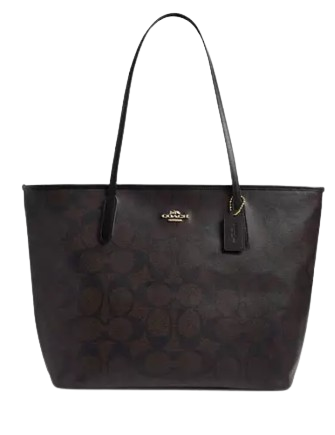 Coach Large City Tote Bag In Maxi Signature Canvas