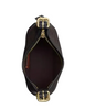 Coach Laurel Shoulder Bag 22 With Buckles In Signature Canvas Walnut Black