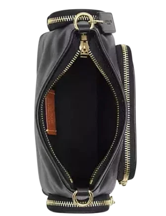 Coach Laurel Shoulder Bag 22 With Pockets Black