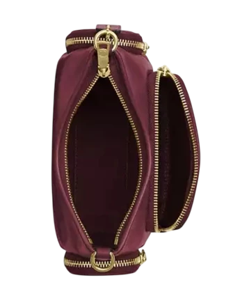 Coach Laurel Shoulder Bag 22 With Pockets Dark Cherry