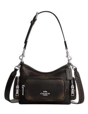 Coach Laurel Shoulder Bag 22 With Pockets In Loved Leather