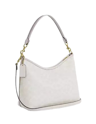 Coach Laurel Shoulder Bag In Signature Canvas White Chalk