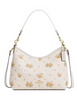 Coach Laurel Shoulder Bag With Floral Print Chalk
