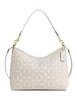 Coach Laurel Shoulder Bag With Signature Rivets Chalk