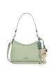 Coach Laurel Small Shoulder Bag With Seahorse Charm Light Pistachio Sand