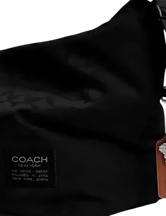 Coach Leo Crossbody In Signature Nylon Black