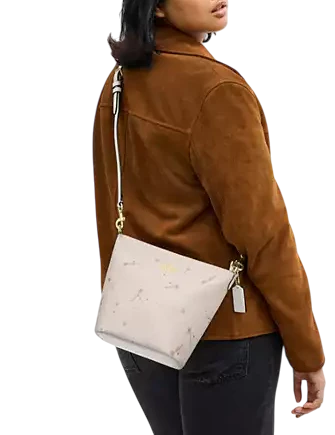 Coach Logan Duffle Bag With Star Print Chalk