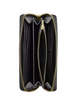 Coach Long Zip Around Wallet Black