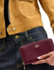 Coach Long Zip Around Wallet Dark Cherry