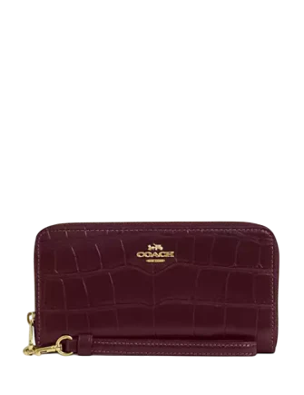 Coach Long Zip Around Wallet