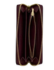 Coach Long Zip Around Wallet Dark Wine