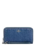 Coach Long Zip Around Wallet In Denim Indigo