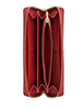 Coach Long Zip Around Wallet In Signature Canvas Crimson