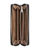 Coach Long Zip Around Wallet In Signature Canvas With Coach Graphic Walnut Chalk