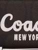 Coach Long Zip Around Wallet In Signature Canvas With Coach Graphic Walnut Chalk